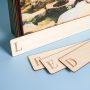 Complete 26-piece A-Z wooden vinyl record divider set, laser-engraved birch plywood for 12-inch LP collections