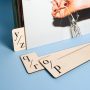 A-Z wooden vinyl record dividers in a birch plywood set, laser-engraved lettering for easy LP collection browsing