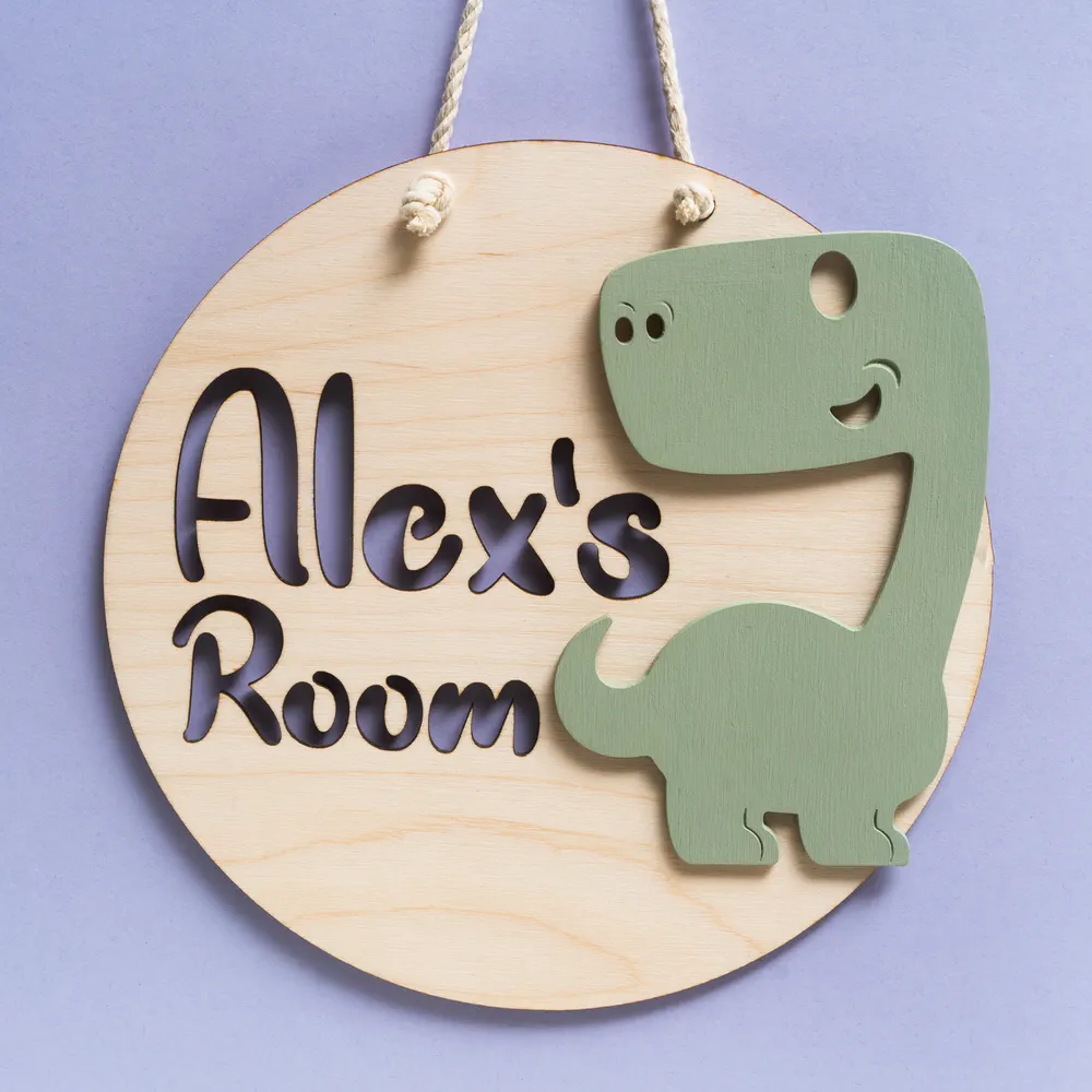 Kids Dinosaur Sign - Perfect for nursery doors and walls. - Image 5