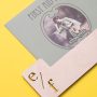 Handcrafted wooden 7-inch record dividers for vinyl singles and EPs, engraved birch plywood with A-Z lettering