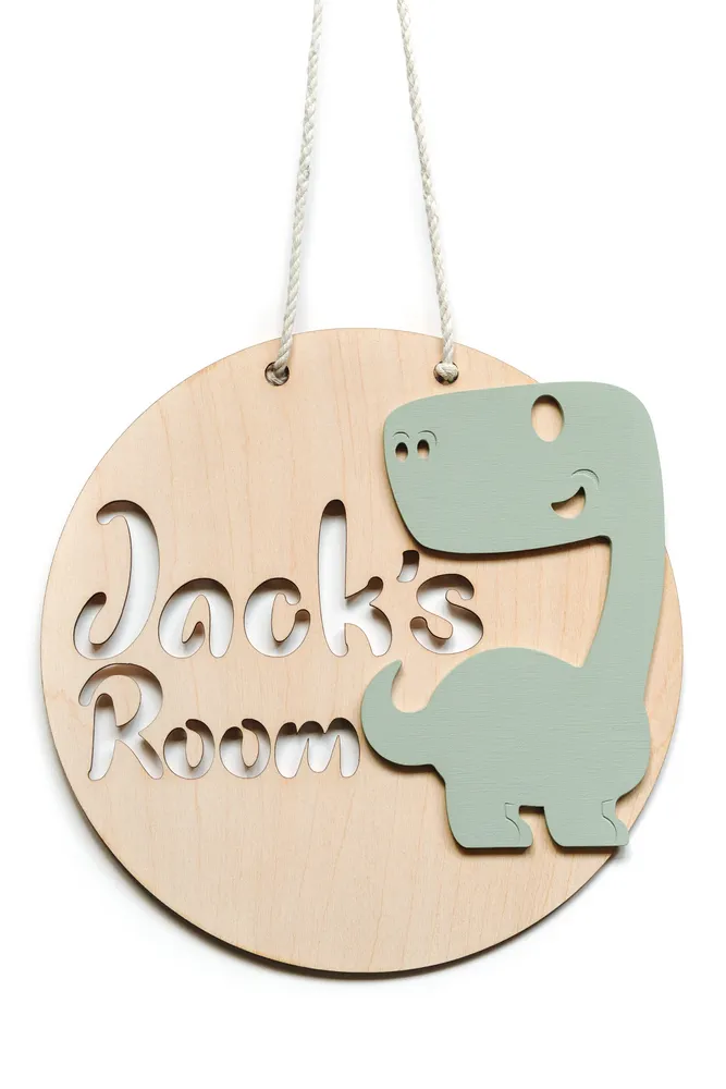 Kids Dinosaur Sign - Perfect for nursery doors and walls. - Image 8