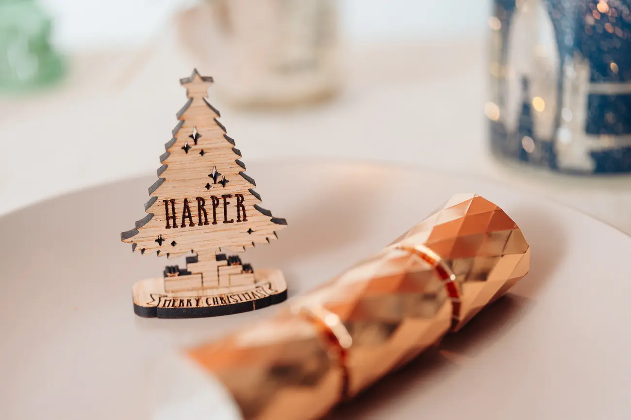 Christmas Tree Place Names and Numbers, Place Settings Table Decorations - Image 11