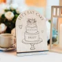 cake flavours Wedding Sign and Stationary