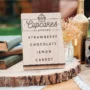 Cupcake Wedding Menu Sign