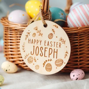 Easter Hunt Basket Name Tag