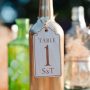 Engraved Birch Table Signs for Bottles & Jars