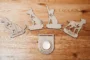oak pet remembrance candle holder with tealight in lifestyle setting