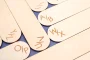 IKEA Kallax shelf wooden record dividers showing laser-engraved letter labels