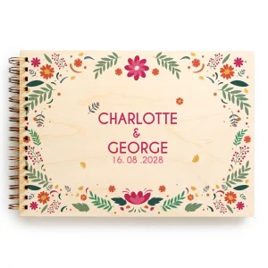 Bright Floral Guest Book