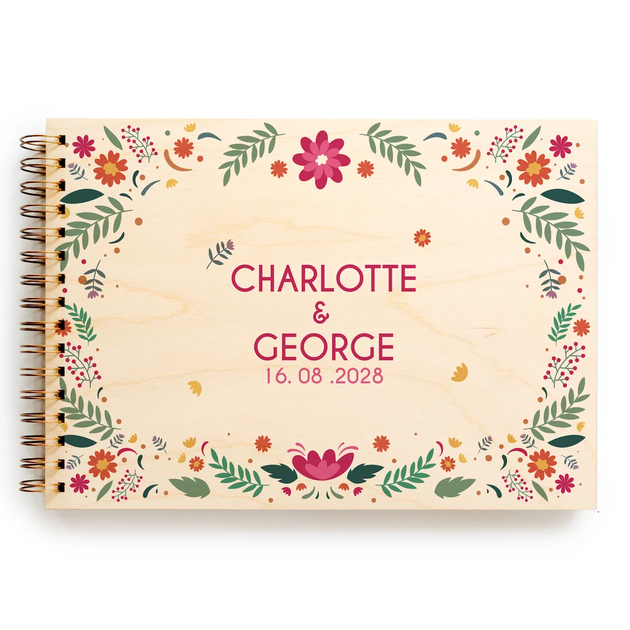 Bright Floral Guest Book