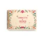 close-up of floral engraved wooden wedding guest book cover showing engraved names and date