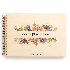 Wooden Wedding Guest Book