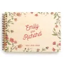 Pink Floral Wedding Guest Book