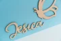 Personalised butterfly sign for a girl's room