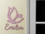 Handmade butterfly name sign for children's décor
