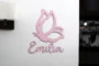 Butterfly themed personalised room sign for kids