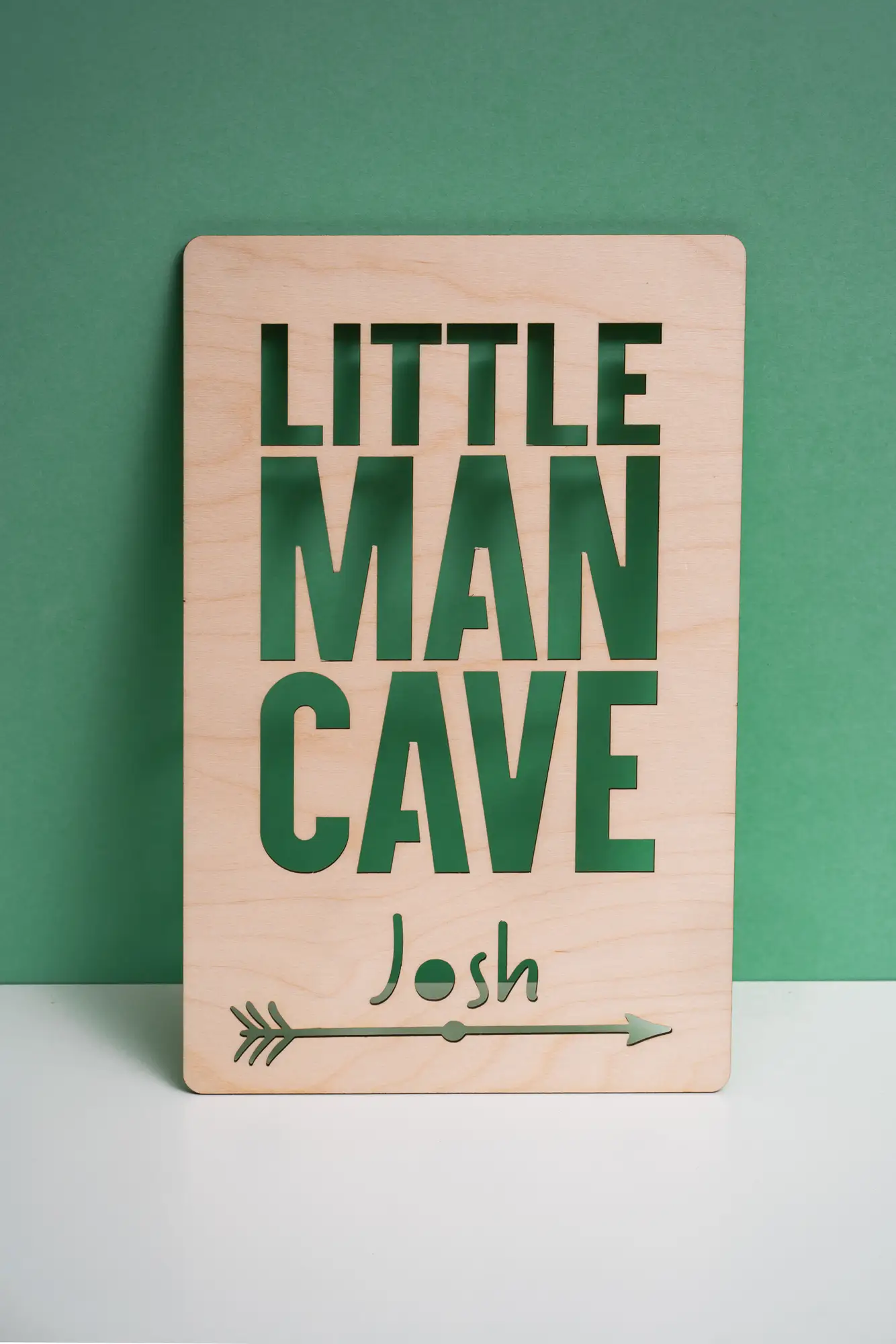 Little man cave bedroom sign with custom name