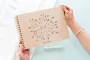 Cupid's Arrow & Love Heart Guest Book 9 Laser-engraved wooden cover of the cupid's arrow & love heart guest book
