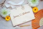 Love Heart Wedding Guest Book styled on a wedding welcome table