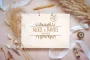 Alternative Rustic Floral Guest Book open with handwritten guest messages
