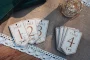 Boho Bottle Table Numbers standing upright showing the design