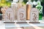 Wildflower Table Numbers 7 Personalised wildflower table numbers handmade in the UK