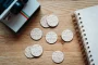 Personalised boho love heart drink tokens engraved on birch plywood