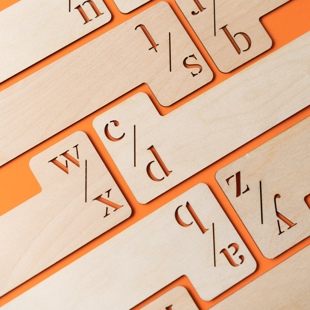Handcrafted wooden vinyl record dividers made from laser-engraved birch plywood, perfect for Ikea Kallax shelving
