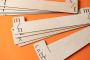 Alternative view of the cut-out vinyl record dividers