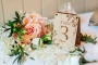 Freestanding Oak Table Numbers — personalised wedding table numbers