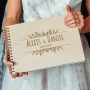 Wildflower Spiral-Bound Wedding Guest Book 2 Wildflower Spiral-Bound Wedding Guest Book — personalised wooden wedding guest book