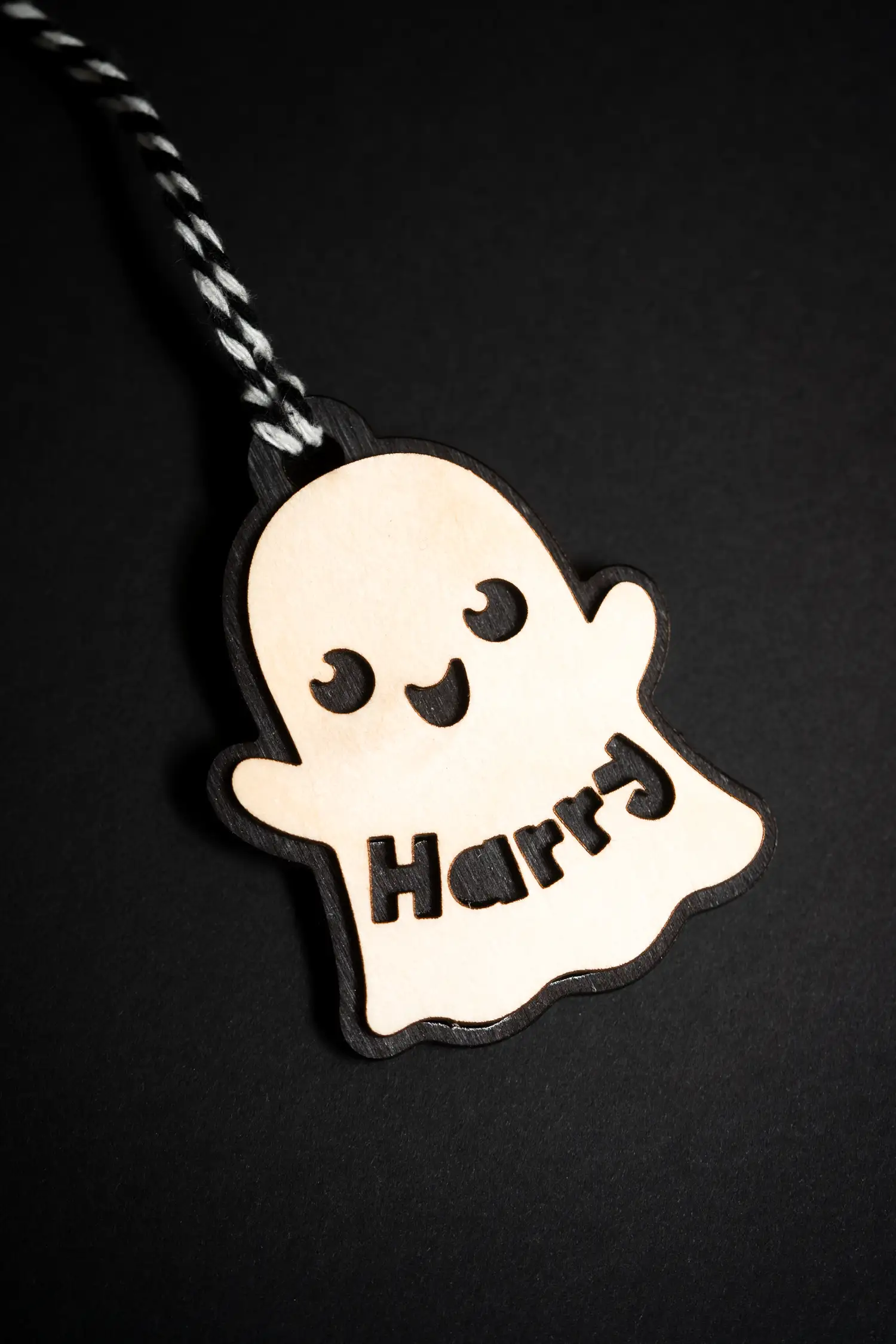 Ghost Boo Basket Tag — personalised Halloween boo basket tag