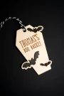 Personalised Bat Boo Basket Tag as a Halloween trick-or-treat gift tag