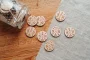 Arrow Design Drink Tokens — personalised wooden wedding drink tokens
