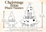 Christmas Tree Place Settings — personalised wooden Christmas place names