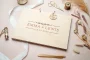 Clean & Contemporary Guest Book styled on a wedding welcome table