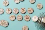 Personalised Food Tokens displayed on a rustic wooden surface