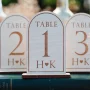 Custom Wedding Table Numbers — personalised wedding table numbers