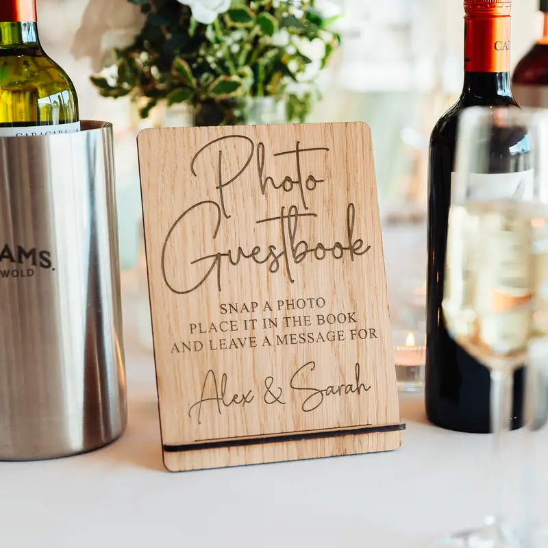 Polaroid Photo Guestbook Wedding Sign