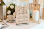 Polaroid Photo Booth Wedding Sign propped upright showing the full design