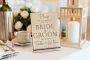 Personalised wooden leave a message wedding sign handmade in the UK
