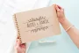 Wildflower Spiral-Bound Wedding Guest Book 4 Wildflower Spiral-Bound Wedding Guest Book open showing the lined interior pages