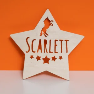 Personalised little princess and prince room sign