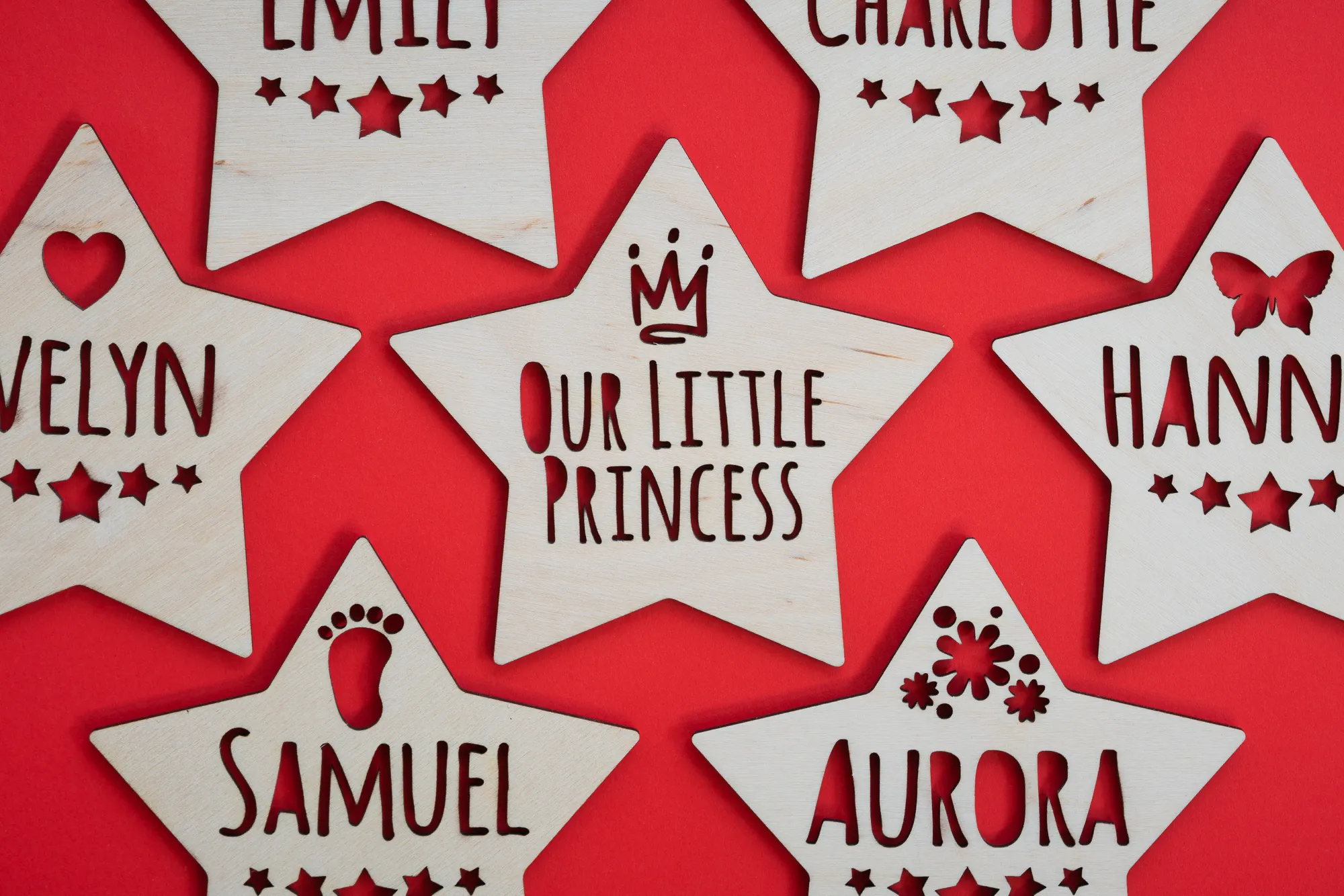 Personalised princess room sign for a nursery