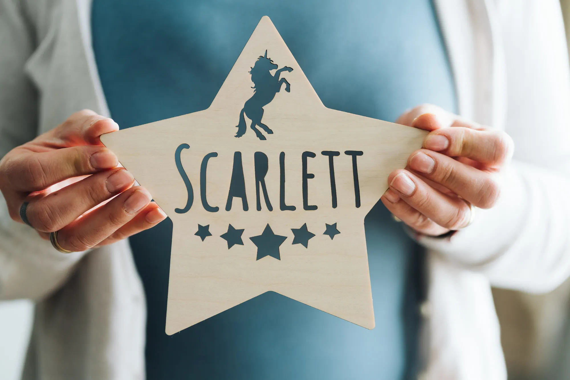 Little prince themed wooden name sign for kids décor