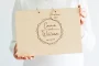Modern Geometric Wedding Guest Book shown in A5 and A4 size options