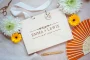 Modern Alternative Wedding Guest Book open showing the lined interior pages