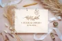 Fully Bespoke Wedding Guest Book 8 Fully Bespoke Wedding Guest Book open showing the lined interior pages