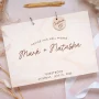 UV colour-printed wooden wedding guest book with bold floral design personalised in Norwich UK