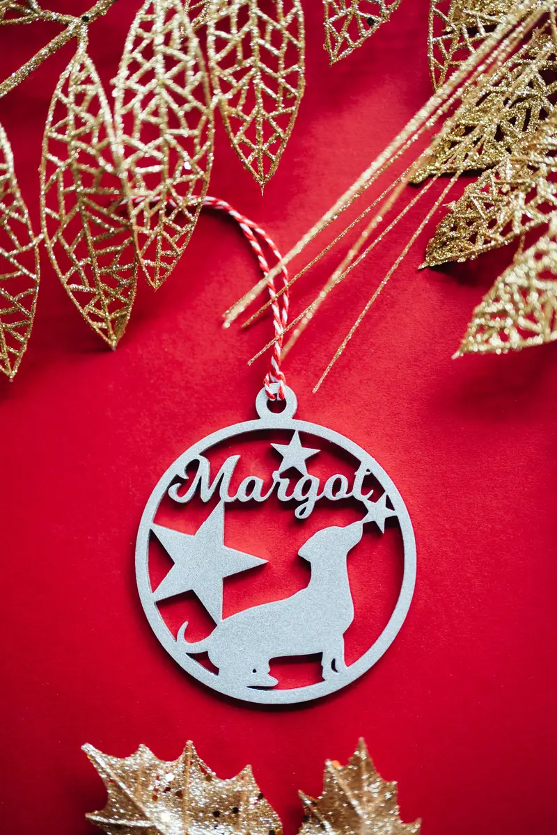 Personalised Pet Bauble — personalised wooden Christmas bauble